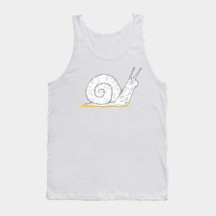 White Snail Tank Top